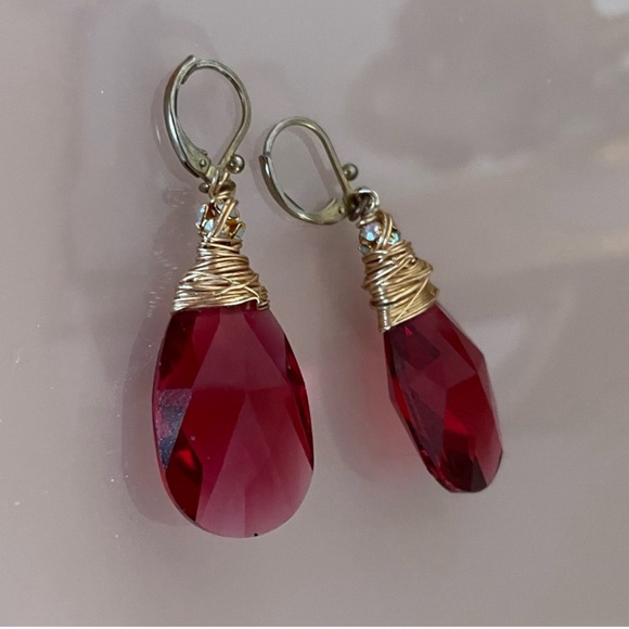 Handmade drop earrings - Picture 4 of 6